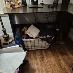 Black Corner Desk