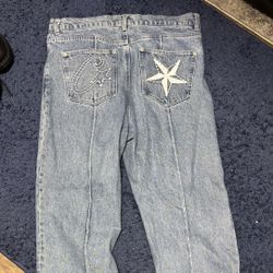 Corteiz blue denim genes jeans