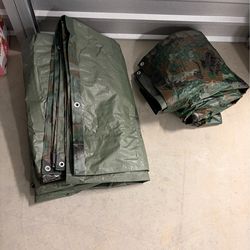 12x10  camo tarps  like new