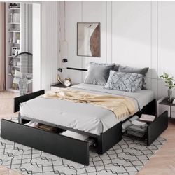 Full Size Bed Frame W Mattress 