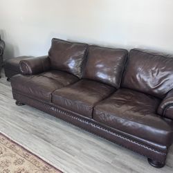 Bernhardt Foster Leather Sofa