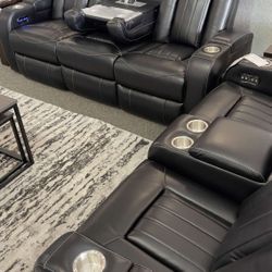 AP🎉Power Reclining Sofa and Loveseat// Delivery - Financing 