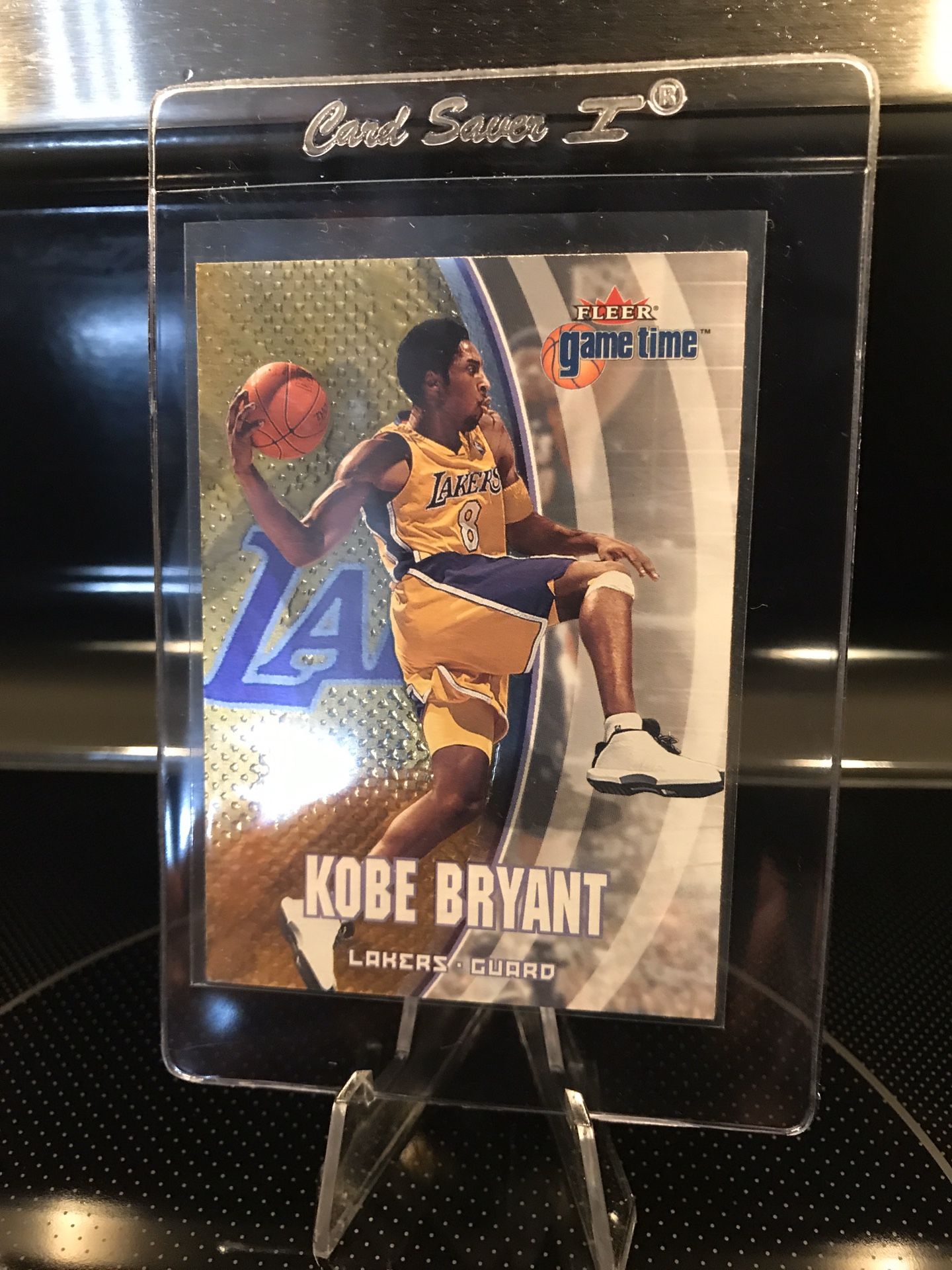 Fleer Kobe Bryant Basketball Card Lakers Jersey Black Mamba