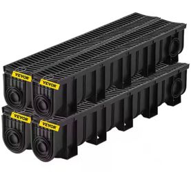 VEVOR Trench Drain Channels with Grates