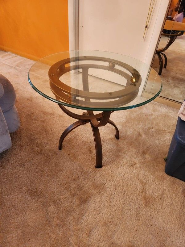 STILL AVAILABLE - Glass Living Room Table Set - 3pcs