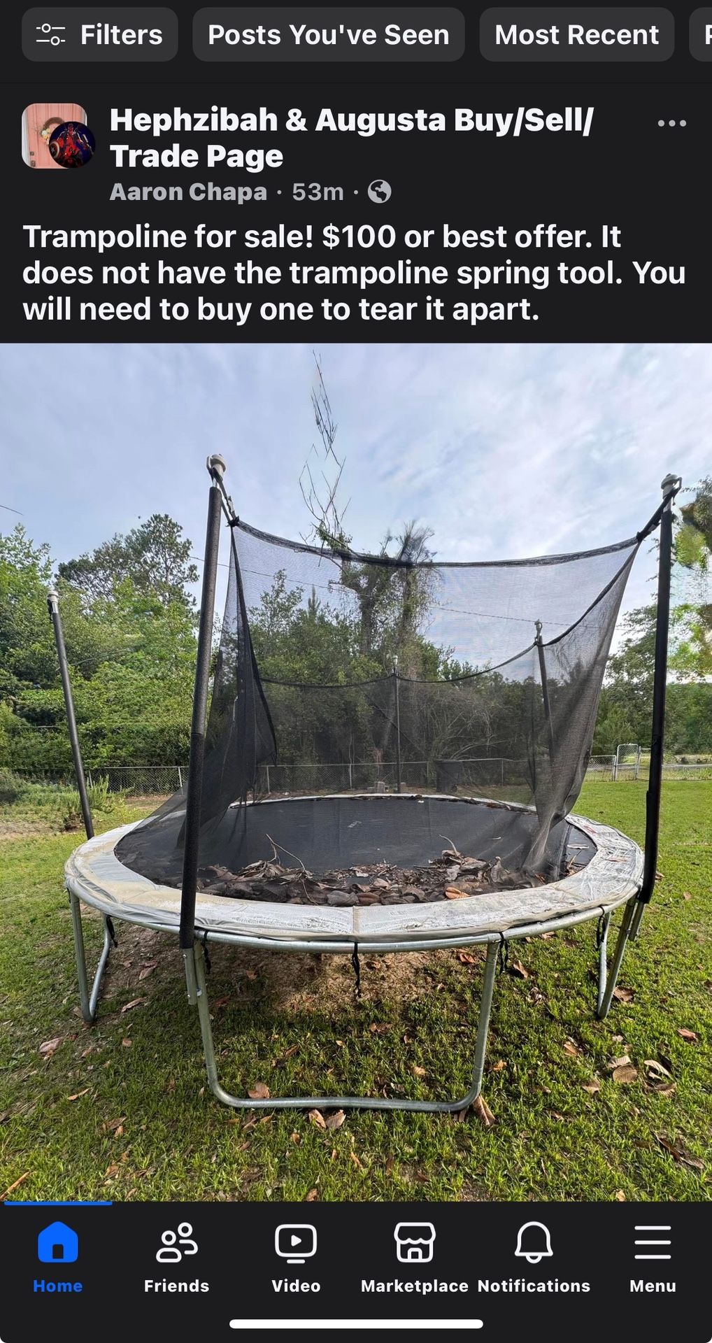 Trampoline For Sale