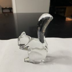 Baccarat Squirrel Crystal Figurine