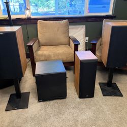B&W Speaker Set (Left / Right, Center, & Sub-woofer)