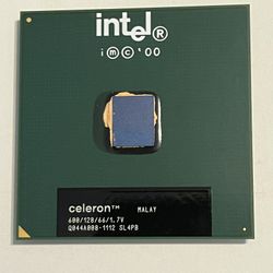 Vintage Intel SL4PB Celeron 600MHz /128/66  Socket 370 CPU Processor