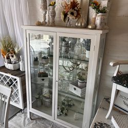 Display Hutch Curio Cabinet