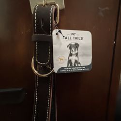 Large Leather Dog Collar 