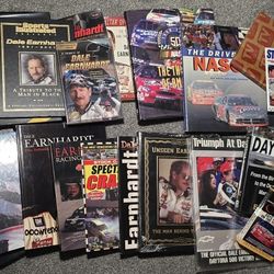 Large Dale Earnhardt Collection Of Books Magazines And News Papers
