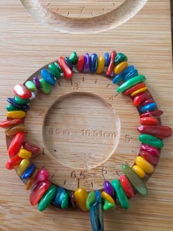 Colorful natural stone 6-10mm chip bracelet