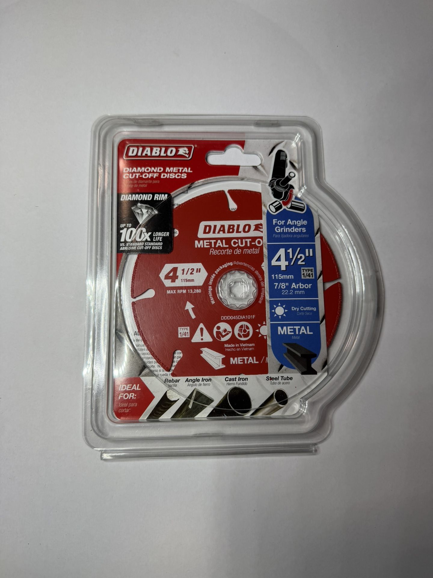 Diablo 4.5” Diamond Metal Cut Off Disc