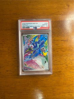PSA 10 Pokemon Popplio 045 Mega Evolution Promos Black Star Promo Full Art Foil