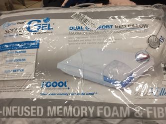 Sensor pedir sensor gel bed pillow
