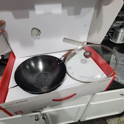 ZWILLING Dragon 12-inch Carbon Steel Wok with Lid