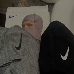 Black And Grey Nike Ski Mask