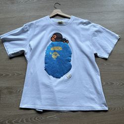 BAPE Glitter Milo On Big Ape Head T-shirt 