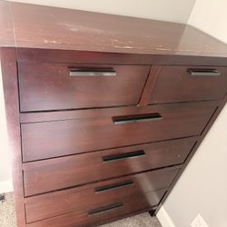 Brown dresser 