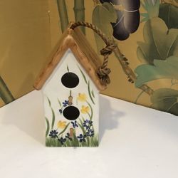 Ceramic Bird House Decor NOHO studio Los Angeles