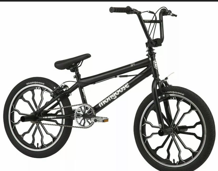 Mongoose Rebel kids BMX bike, 20-inch mag wheels, ages 7 - 13, black💀💀