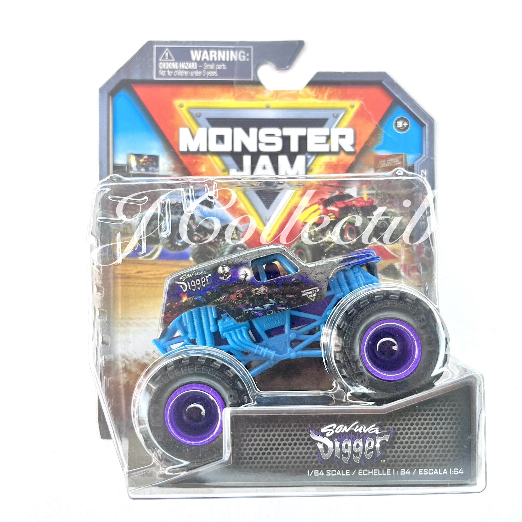 Monster Jam 2024 SON-UVA DIGGER Series 32 Steel Reveal 1/64 Scale True-Metal