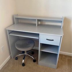 Desk, Chair Nightstand Set