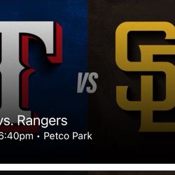 Padres Vs Rangers July 5 