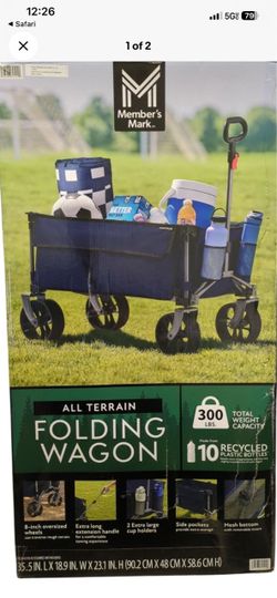 Members mark terrain folding wagon