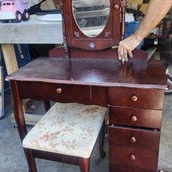 Children's Antique Desk/powder Stand