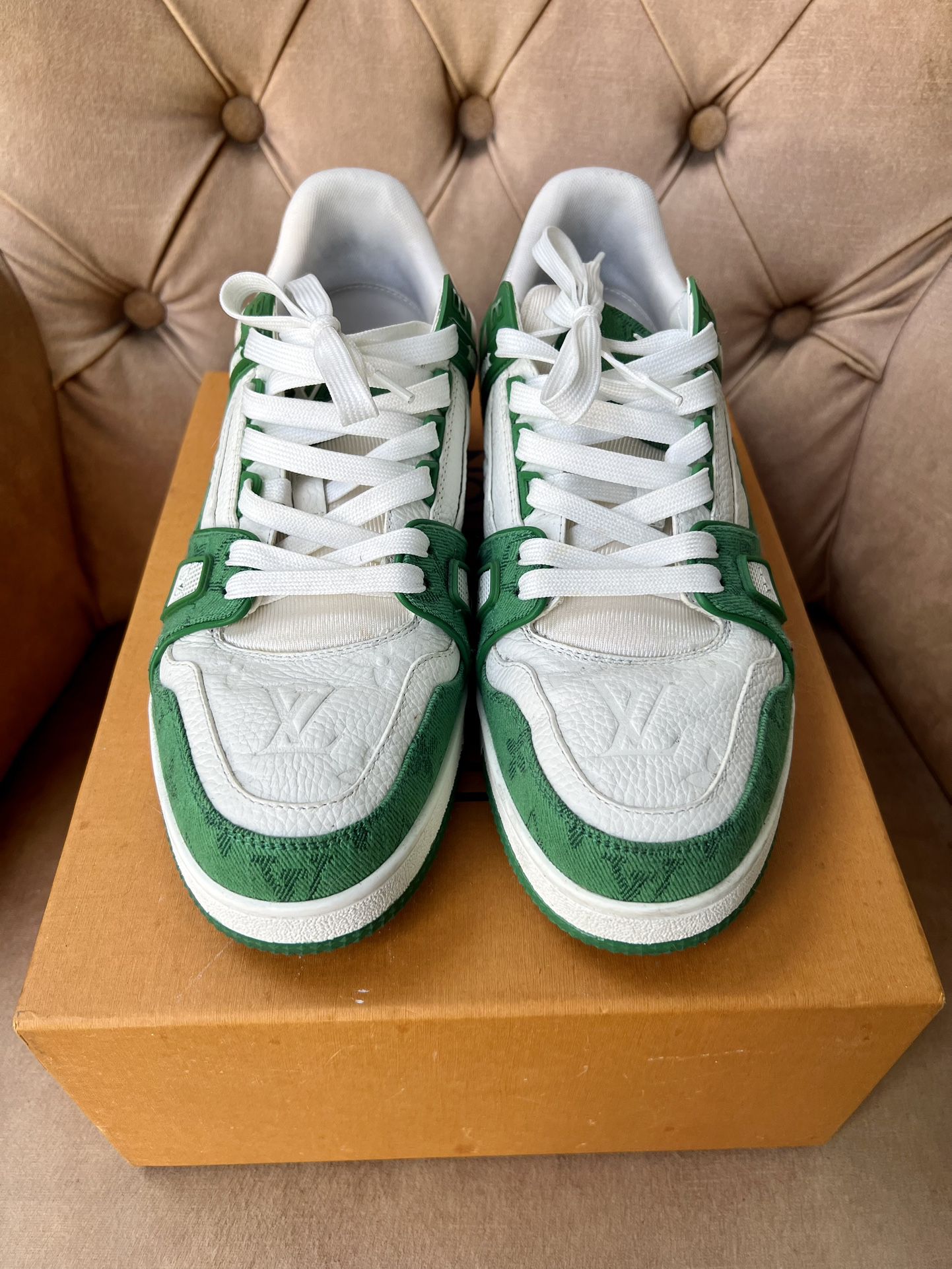 Louis Vuitton Trainer Sneaker Green for Sale in Los Angeles, CA