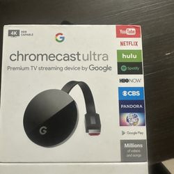 Unused Google Chromecast with Google TV (4K HDR) - Premium Streaming Device