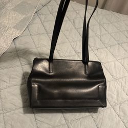 Barbara Milano Black Leather Bag 