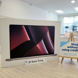 Apple MacBook Pro M2 Pro Chip 16in Laptop Brand New - $1 DOWN TODAY, NO CREDIT NEEDED