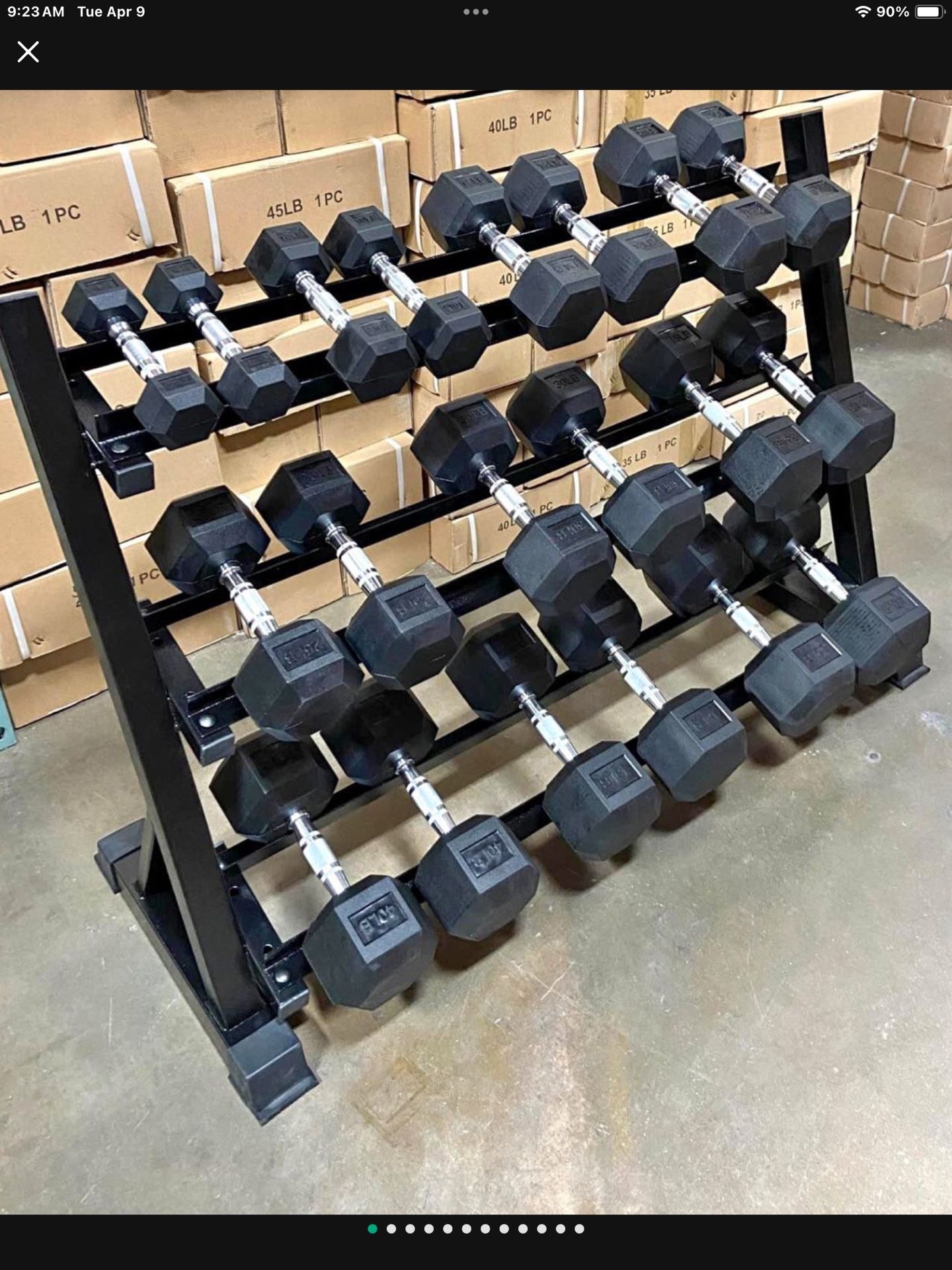 Huge Sale On Dumbbell Sets 5-50  With Racks & Much More Exercise Related Items.