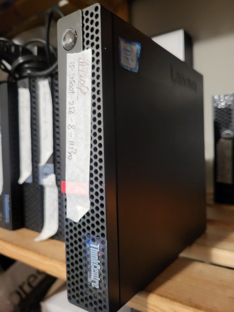 9thGen Lenovo m720q i5-9500 | 256NVMe | 8Gb | 11Pro | Charger | WiFi | HDMi | DisplayPort