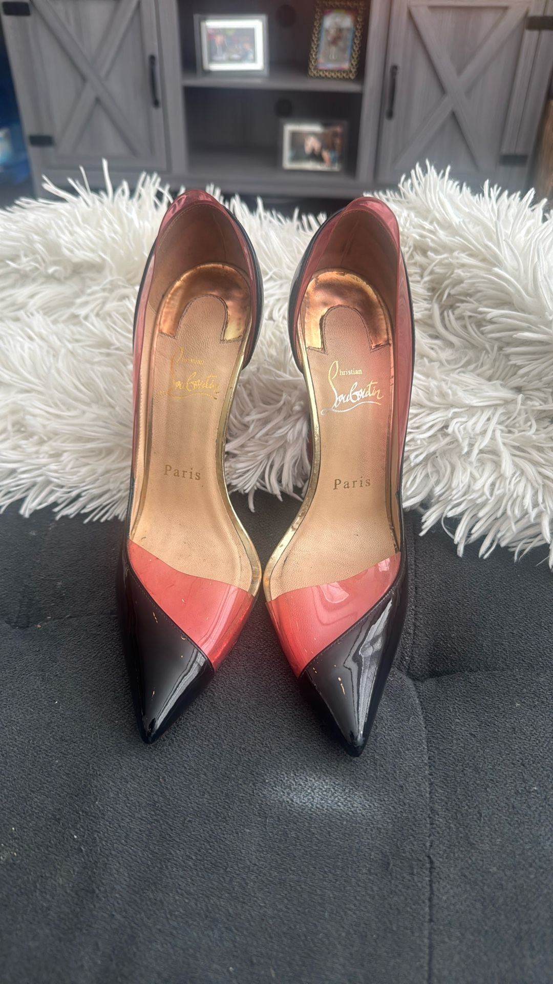 Christian Louboutin, Black And Red Heels