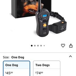 PetSpy Shock Collar for Dogs-Waterproof Dog Shock Collar with Remote Control,Vibration,Electric Shock,Beep-E Collar for Dogs Training,Collar with Remo