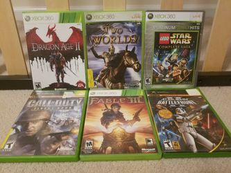 6 (Six) XBOX 360 /XBOX Games