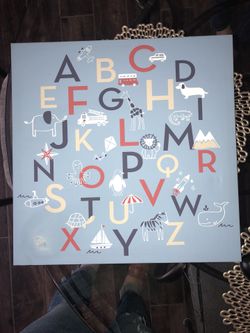 Alphabet frame