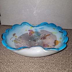 HANDBLOWN ART GLASS BOWL