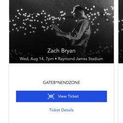 Zach Bryan Tickets Tampa FL
