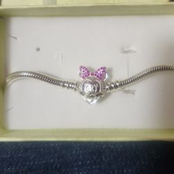 Plata 925 100% Real (Estilo Pandora De Minnie)