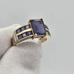 BIRTHSTONE RING 10 K LYG PURPLE