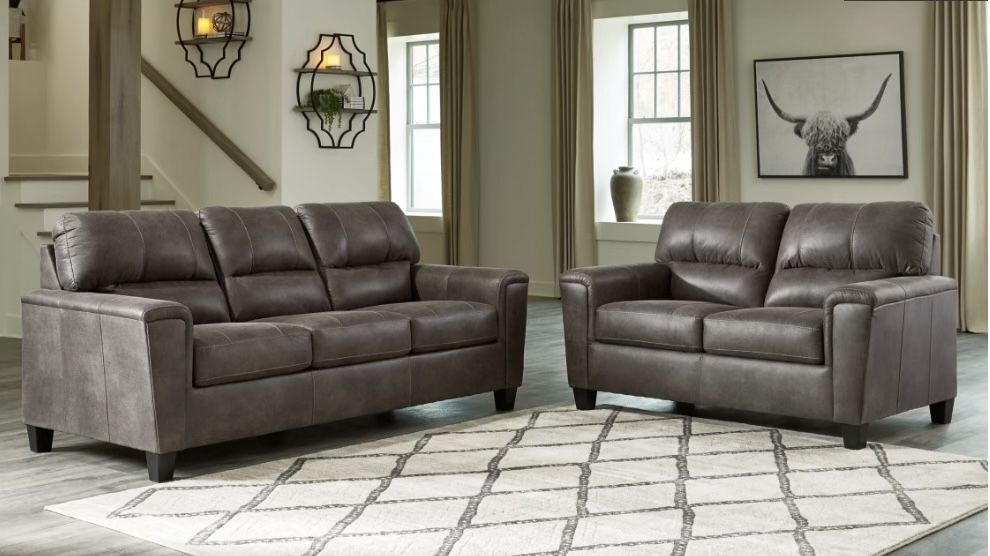 Ashley Navi Sofa, Loveseat, & Oversized Ottoman, Full Set or Individual Pieces, Used, Excellent Condition