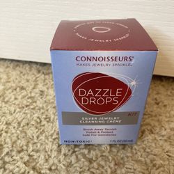 Connoisseurs Dazzle Drops Silver Jewelry Cleansing Crème Kit