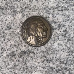 New Native American Indian Warrior Chief 1980s Nos Vintage Belt Buckle 