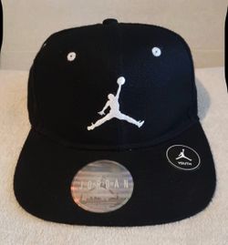 Nike Air Jordan Jumpman Youth Retro Snapback Hat Black Embroidered