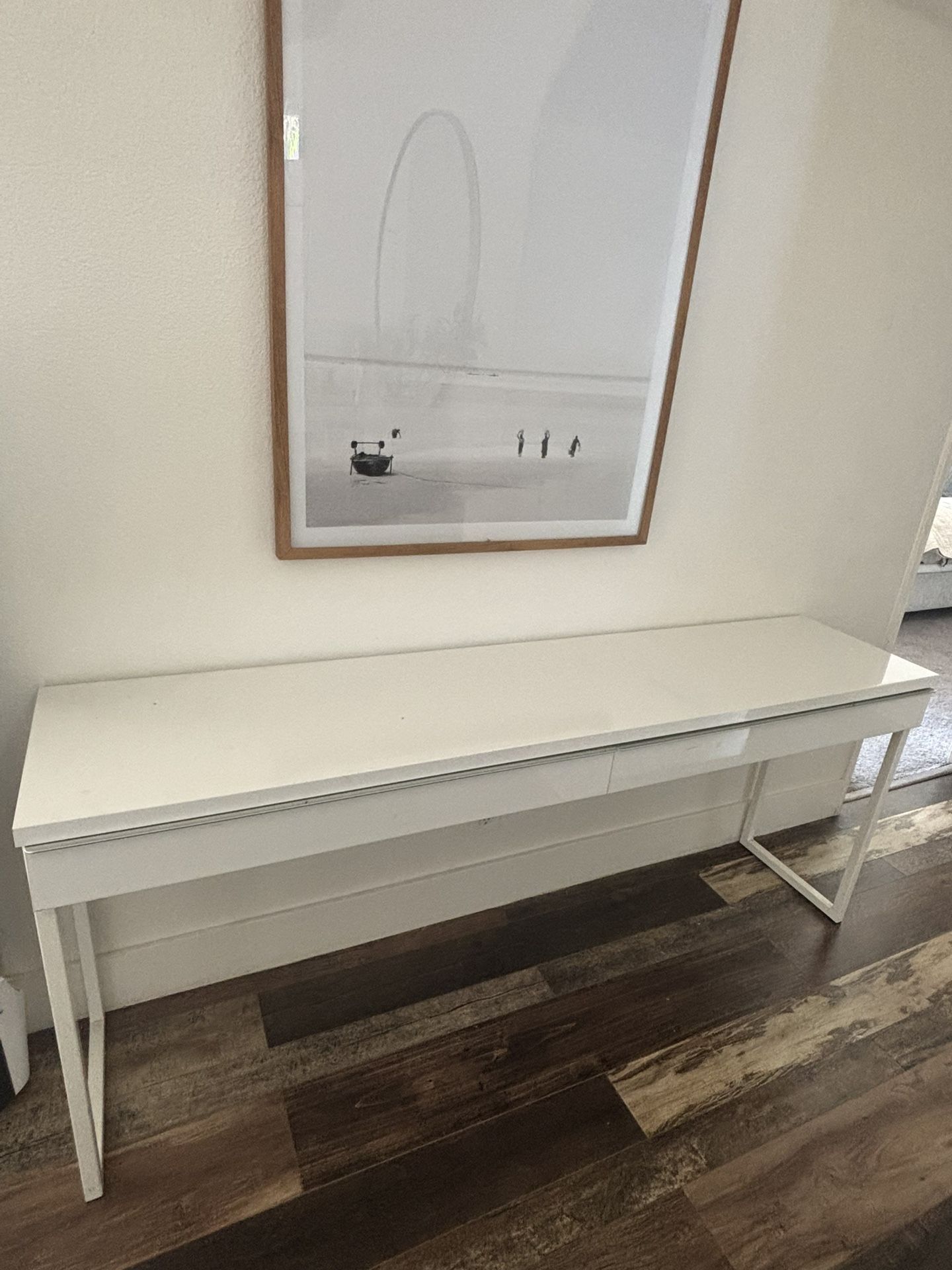 Mid Century Dresser, IKEA Console, Adjustable Desk